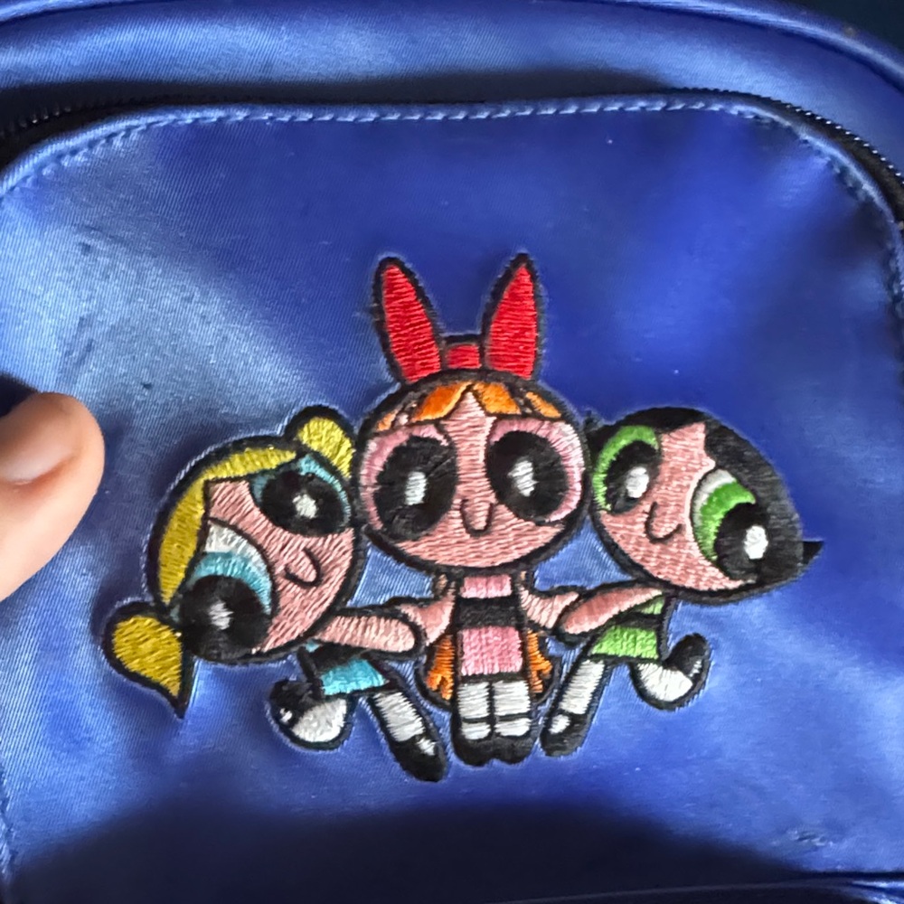 RARE VTG 1999 Blue Powerpuff Girls Backpack - Picture 2 of 6